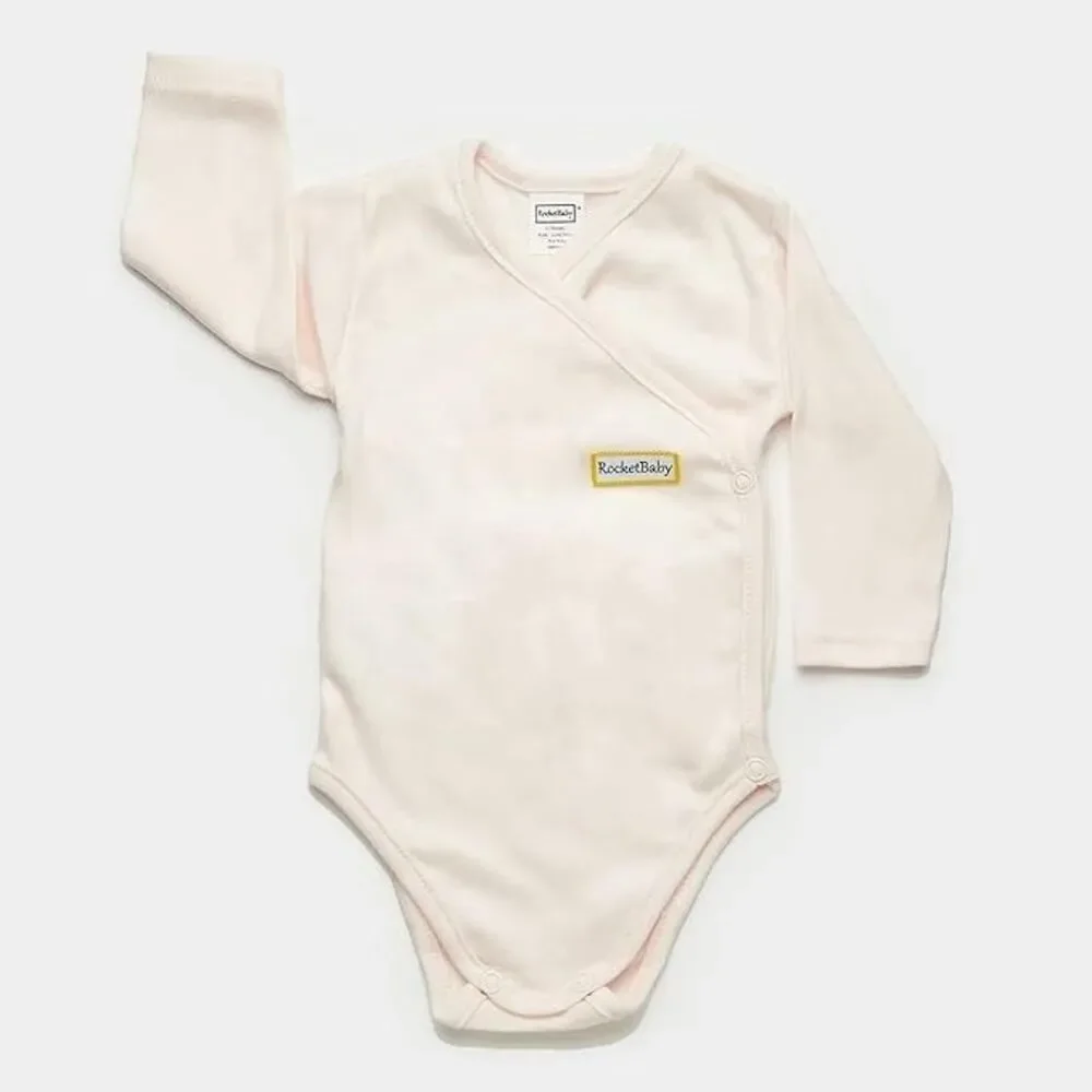 ROCKETBABY Bodysuit Long Sleeve Pink 6 to 12 mo
